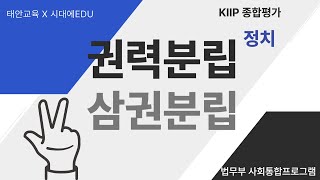 KIIP 종합평가준비- 권력분립(삼권분립)