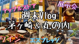 【週末Vlog】茅ヶ崎＆丸の内〜エスプレッソとワインとアップルと展示会へ