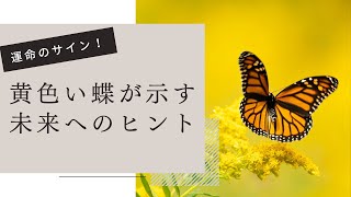 【神秘の力】黄色い蝶が開くスピリチュアルな扉