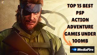 Top 15 Best Action Adventure PSP Games Under 100 MB