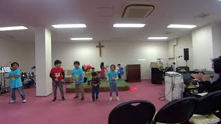 リビングジーザスチャーチ　LJC　イースター　教会学校の子供達　ダンス　20180401