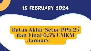 Kalender pajak February 2024