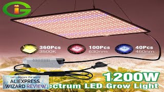 1200W LED Grow Light Full Spectrum SMD2835 Chips Phytolamp Boards For Indoor Review