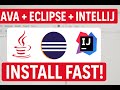 Install Java JDK + Eclipse + IntelliJ — Complete Setup Guide (2025)