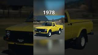 Evolution of Toyota Hilux [1968 - 2022] #shorts