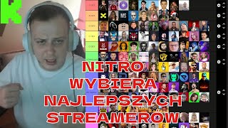 NITRO ROBI TIER LISTĘ STREAMERÓW