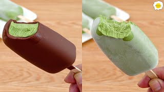 Homemade Magnum Chocolate Matcha Ice Cream