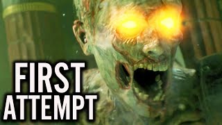 ANCIENT EVIL GAMEPLAY: FIRST ATTEMPT LIVE REACTION (Black Ops 4 Zombies DLC 2 Gameplay)