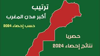 حصريا ترتيب مدن المغرب حسب نتائج إحصاء 2024