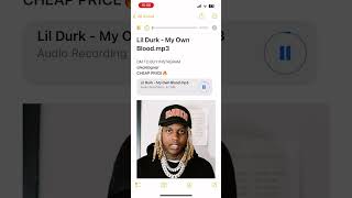 🔥🔥LIL DURK - MY OWN BLOOD (CDQ SNIPPET)🔥🔥 #shorts