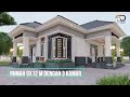 Desain Rumah Minimalis 9x12 m 3 Kamar di Pedesaan