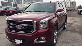 2018 GMC Yukon 4WD SLT 180525 Handsfree Hatch Blu Ray DVD Red Oshawa ON Stock #180525