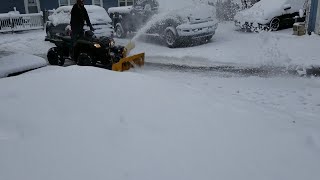 Does the home made atv snow blower actually work?