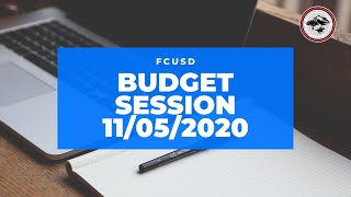 FCUSD Budget Session 11/05/2020