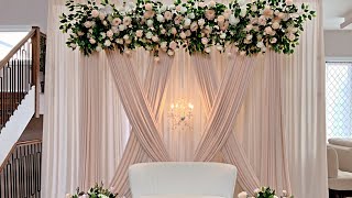 DIY- Floral Backdrop DIY- Wedding Backdrop