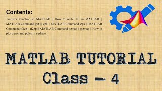 MATLAB TUTORIAL Class 4🔥Transfer Function, zero-pole location🔥 #matlabtutorial #matlabtutorials