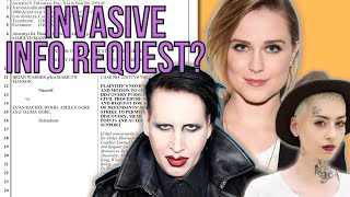 Is Marilyn Manson's Request to Get Info from Evan Rachel Wood Proper? | LAWYER EXPLAINS