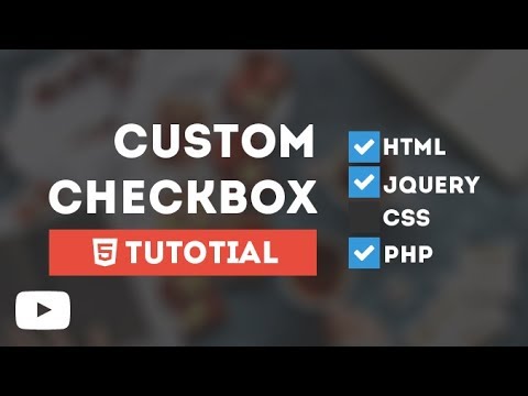 Design Cool Custom Checkbox - Tutotial Using Only HTML & CSS - YouTube