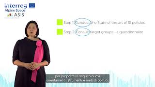 [ASIS PROJECT Training 5] (3/6) - Italian - Methodology to improve public policies' support to SI