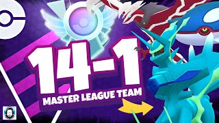 14-1 WITH MY FAVORITE MASTER LEAGUE TEAM!! Pokemon GO PvP