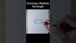 Drawing a Realistic Rectangle #shorts