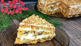 Попробовав один раз,Вы будете готовить его всегда! Морковный Торт// Carrot Cake