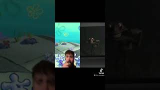 Mr Krabs gets jump scared