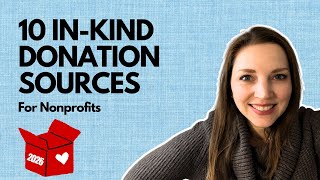 10 In-Kind Donation Sources Every Nonprofit Needs in 2026