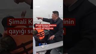 Şimali Koreya liderinin qayığı sel sularında