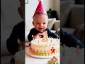 baby boy celebrating her birthday 🎂 adorable moment birthday celebration cute