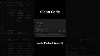 Clean Code Avoid ForEach part 1 #shorts