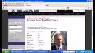 EasyWare Human Resource Manager. Part 2: The Employee Web Site