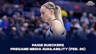 Paige Bueckers Pregame Media Availability - Creighton (2-26-25)