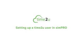 Setting up a new User | time2u