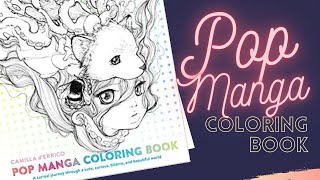 NEW COLORING BOOK!  Pop Manga by Camilla D'Errico