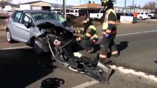 #Loveland Police investigate a 2 car accident on Lincoln Ave. south of CO 402. 1 person with injurie