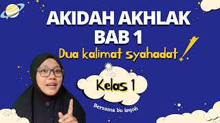 Akidah akhlak bab 1, dua kalimat syahadat, kelas 1