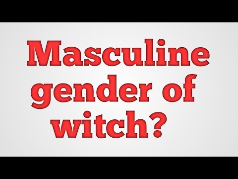 What is masculine form of witch?