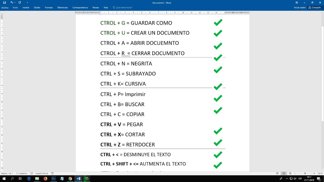 Los Atajos De Teclado En Word Que Todos Deben Saber - YouTube