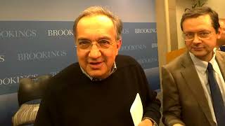 CI with Fiat Chrysler CEO Sergio Marchionne at Brookings Institution press gaggle  May 21, 2014