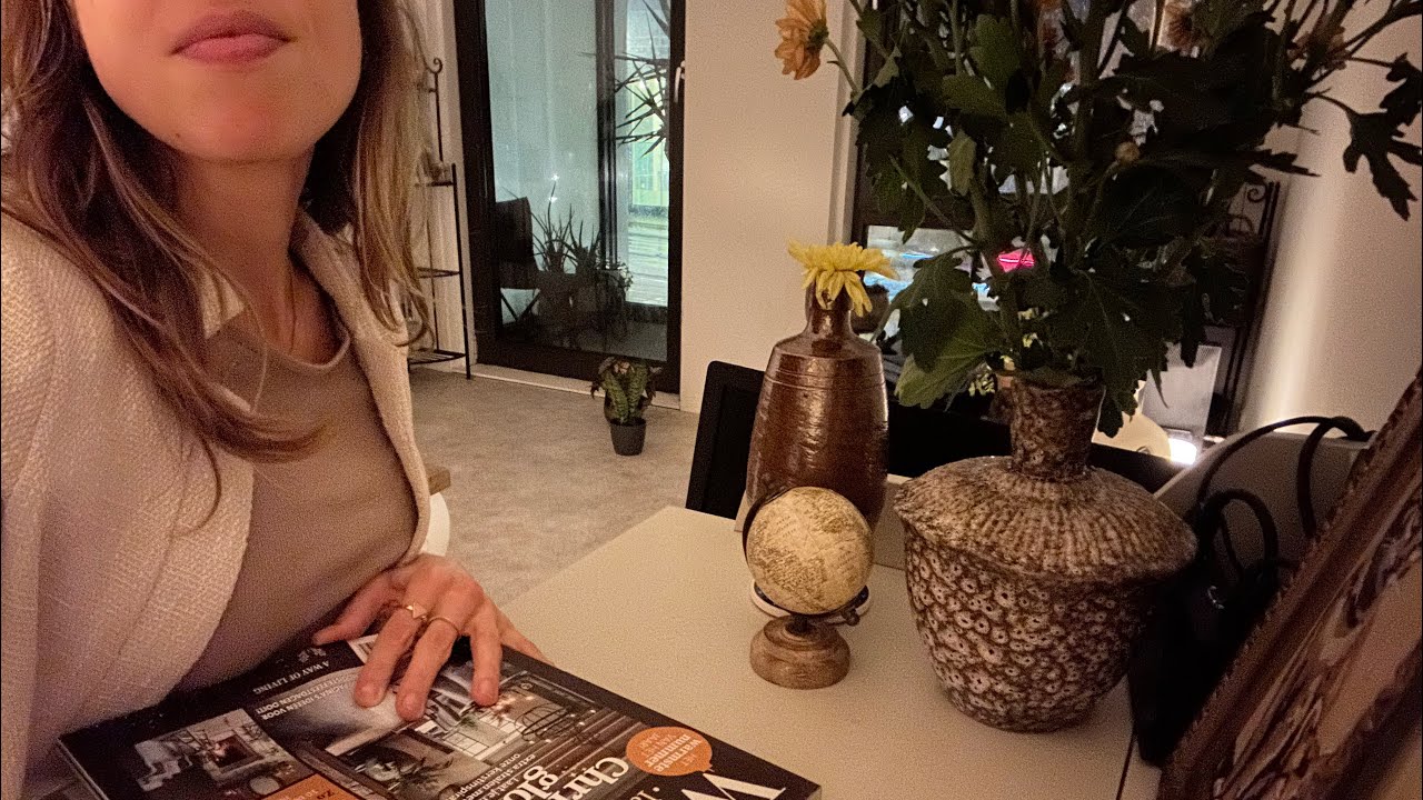 Asmr Page Turning Squeezing Finger Licking Chewing Gum Glossy Magazine