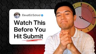 Watch This Before Submitting Your College Application