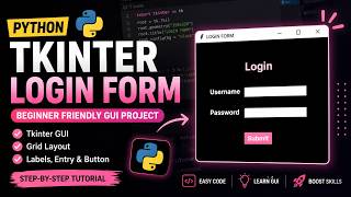 Tkinter Login Form in Python 🔐 | Beginner Friendly GUI Project (Step-by-Step Tutorial)