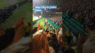 Man City Fans Annoying Celtic Fans