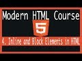 4. Inline and Block Elements in HTML