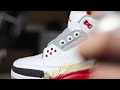 2007 air jordan fire red 3 backtab conversion and repaint