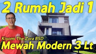 Rumah Mewah Modern Tropis 3 Lantai Nuansa Jepang, The Zora BSD Kiyomi Tipe 9 Tanah 9x17