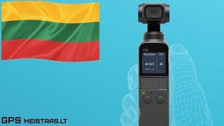 DJI Osmo POCKET - išmanus mini stabilizatorius. Lietuviškai