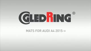 Gumové autokoberce GLEDRING Audi A4 2015-