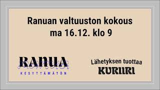 Ranuan valtuuston kokous 16.12.2024